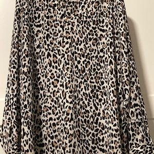 Maurices shirt, 2X cheetah print